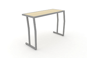 Стол учебный двухместный DESK DK-1100S Клён / Серый металл фото