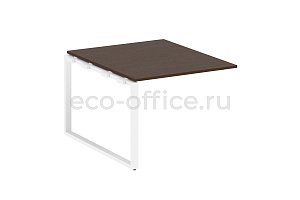 Проходной наборный элемент переговорного стола METAL SYSTEM STYLE БО.ППРГ-1 Венге Цаво / Белый металл фото