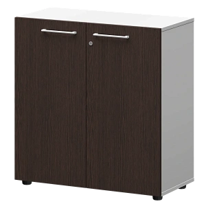 Шкаф низкий закрытый Protech СМШ28F(Б) Дуб венге/Белый фото