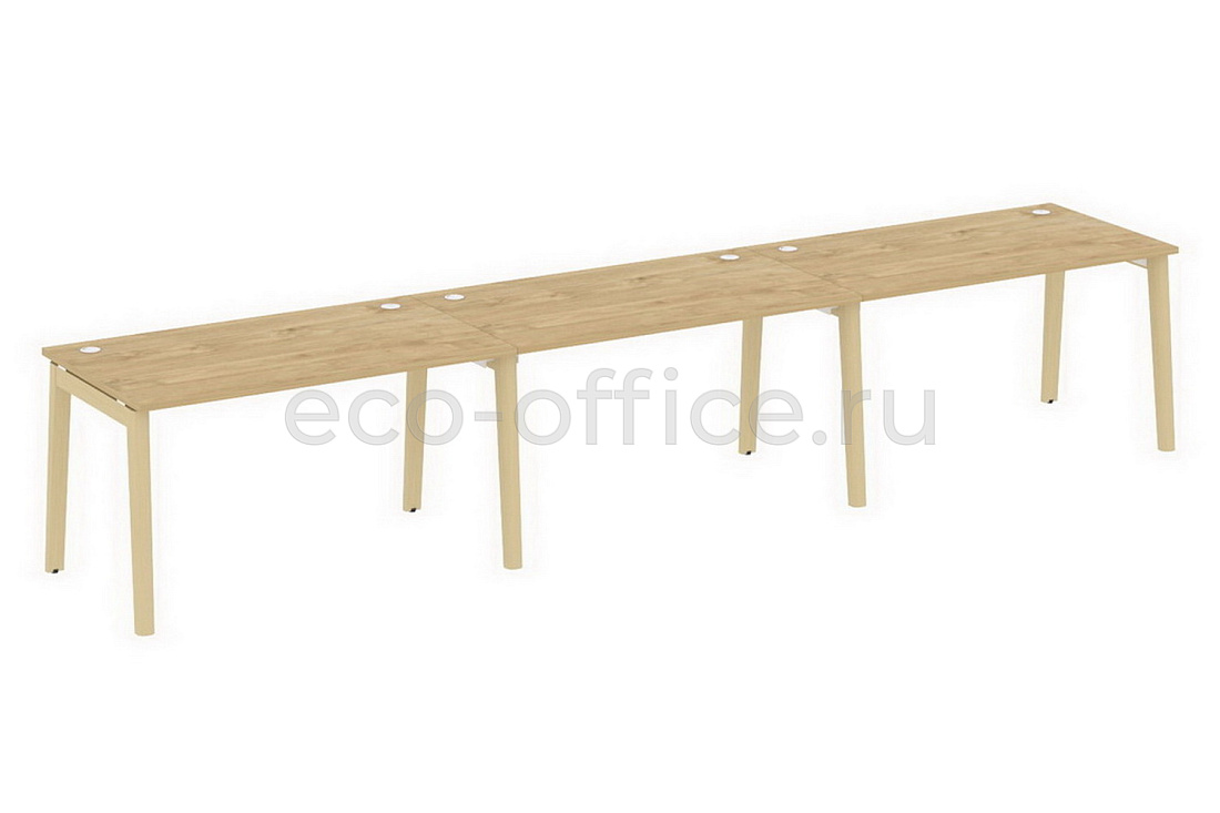 Рабочая станция на 3 рабочих места ONIX WOOD OW.RS-3.3.8 Тиквуд Светлый / Дуб Светлый  стоимость