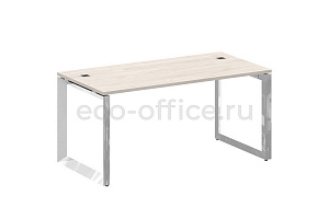 Стол руководителя ONIX DIRECT LUX M-O.MO-SRR-4.8 Денвер Светлый / Нержавеющая сталь фото