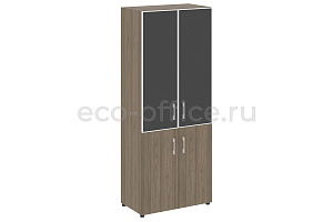 Шкаф высокий широкий YALTA LT.ST-1.2 R black Вяз Благородный фото