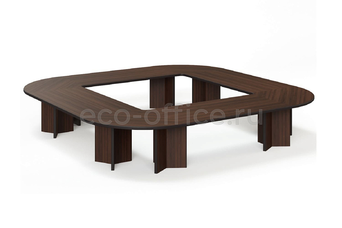 Стол переговоров LEGNO Conference table 416x416 Орех купить в Москве