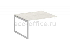Проходной наборный элемент переговорного стола METAL SYSTEM QUATTRO 5x5 50БО.ППРГ-3 Дуб Наварра / Серый металл фото