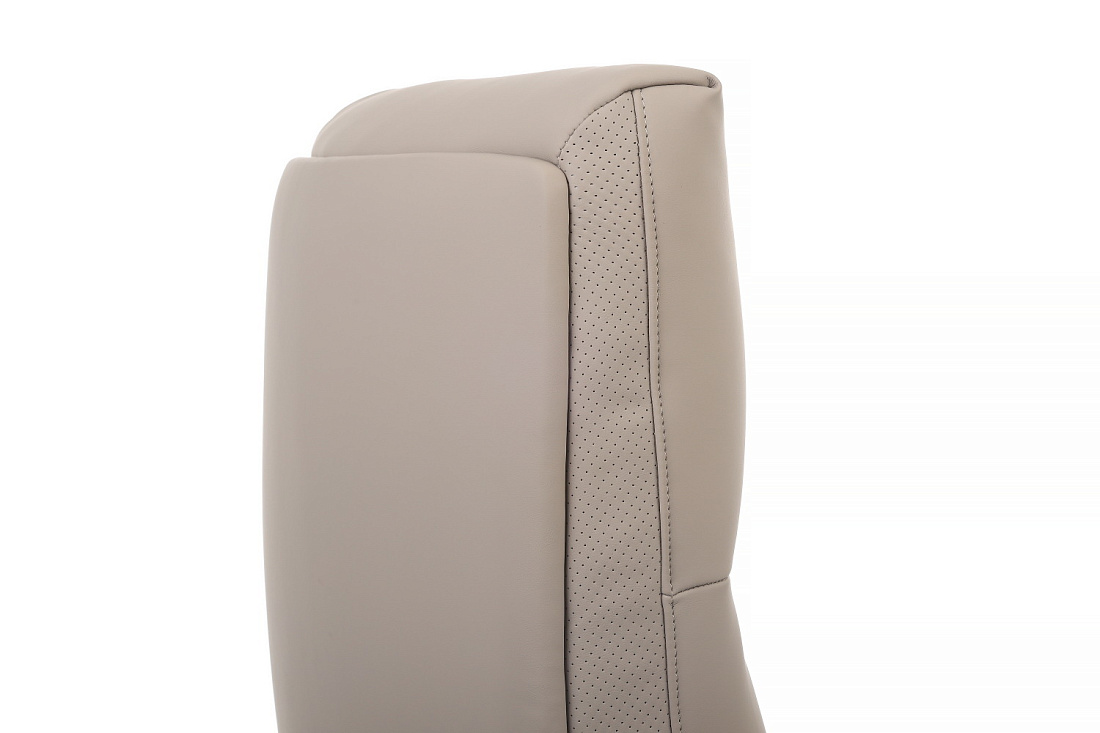 кресло руководителя rv chair otto cm-p001as бежевая экокожа фото