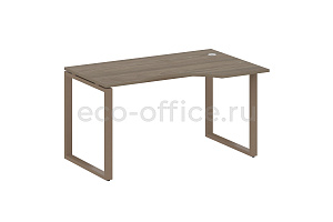 Стол криволинейный правый METAL SYSTEM STYLE БО.СА-2 (R) Вяз Благородный / Мокко металл фото