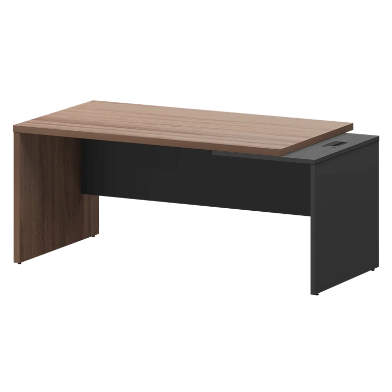 стол руководителя правый protech kz-18r темный шимо/графит фото