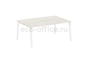 Стол переговорный (1 столешница) METAL SYSTEM STYLE БА.ПРГ-1.5 Дуб Наварра / Белый металл фото