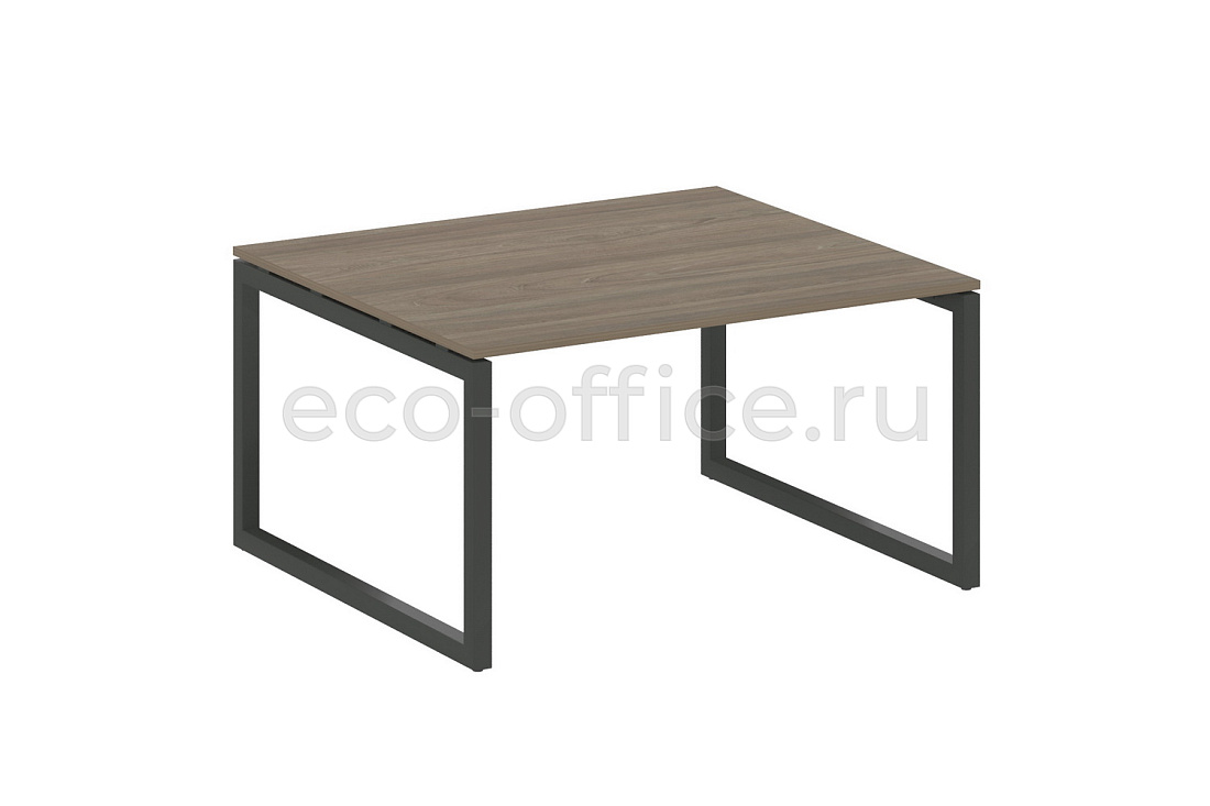 Стол переговорный (1 столешница) METAL SYSTEM QUATTRO 5x5 50БО.ПРГ-1.3 Вяз Благородный / Антрацит металл   стоимость