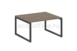 Стол переговорный (1 столешница) METAL SYSTEM QUATTRO 5x5 50БО.ПРГ-1.3 Вяз Благородный / Антрацит металл фото
