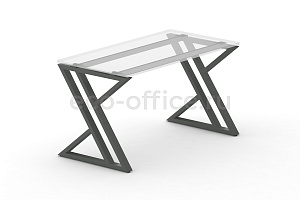 Металлокаркас на Z-образных опорах 60x30 для стола 980*720 Антрацит металл фото
