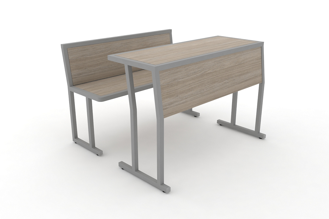 Комплект для первого ряда DESK DKN-1100SPL Дуб Аттик / Серый Металл  стоимость