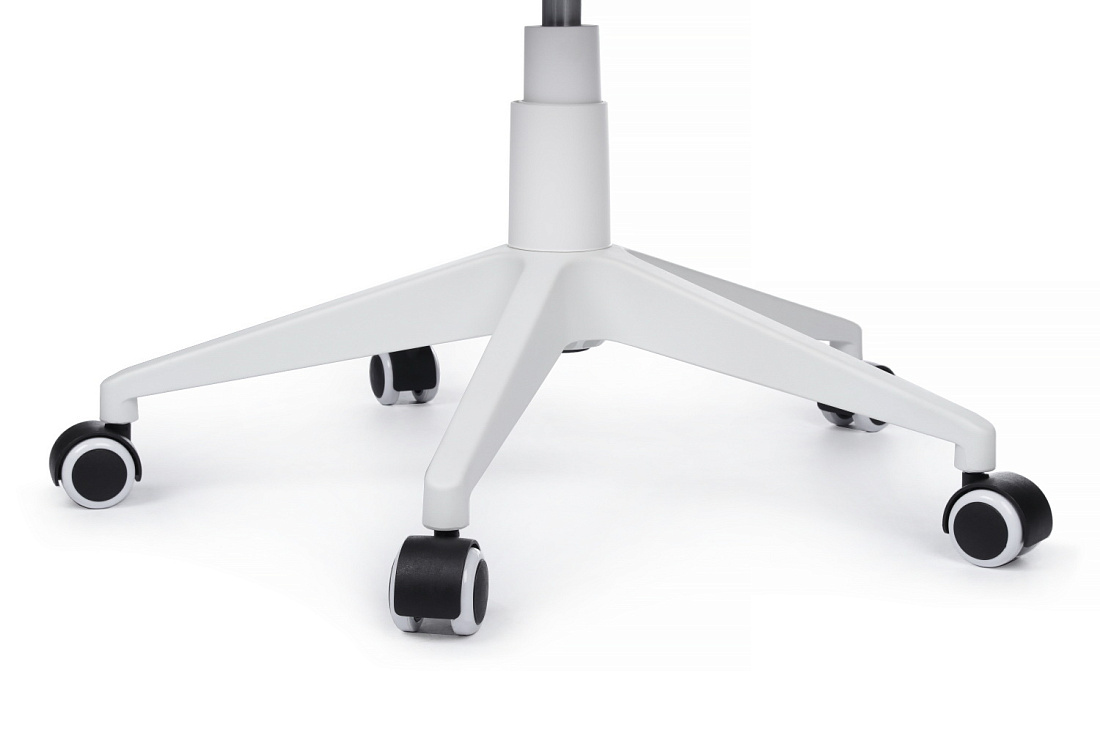 Кресло офисное RV Chair IQ RV 8989 Белый пластик / Светло-серая ткань  стоимость