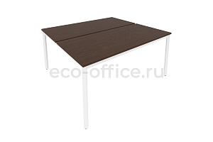 Рабочая станция на металлокаркасе SLIM SYSTEM С.СП-6.3 Венге Цаво / Белый металл фото