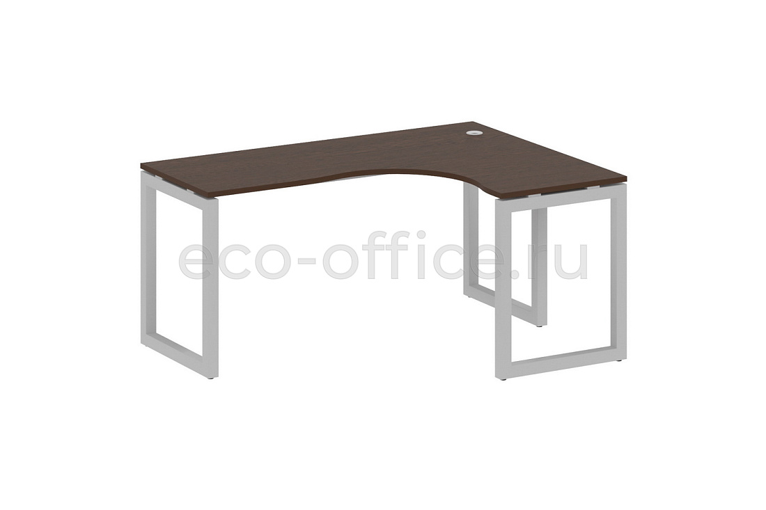 Стол криволинейный правый METAL SYSTEM QUATTRO 5x5 50БО.СА-4 Пр Венге Цаво / Серый металл  стоимость