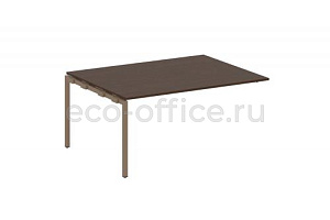 Проходной наборный элемент переговорного стола METAL SYSTEM QUATTRO 4x4 40БП.ППРГ-4 Венге Цаво / Мокко металл фото