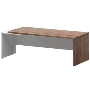 Стол руководителя левый Protech KZ-22L Темный шимо/Белый фото