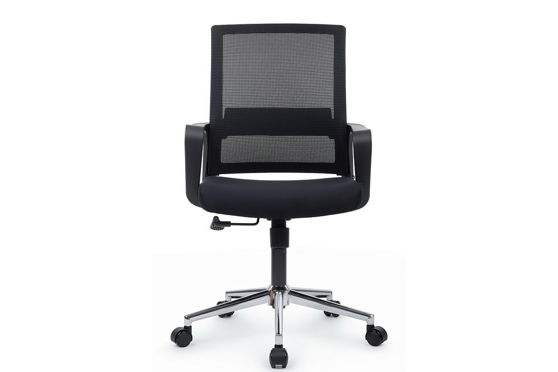 кресло rv chair mint m1029mbe чёрная сетка / чёрная ткань фото