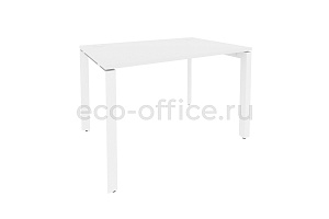 Стол рабочий на П-образном м/к ONIX O.MP-SP-2.8 Белый Бриллиант / Белый металл фото