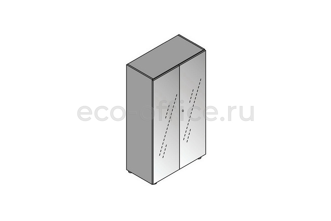 Шкаф средний с 2 дверцами (стекло) ELITE 174066 London grey / Black (Cod.51)  стоимость