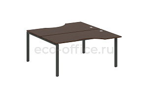 Рабочая станция криволинейная METAL SYSTEM STYLE БП.РАС-СА-2.1 Венге Цаво / Антрацит металл фото