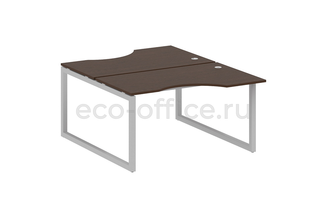 Рабочая станция криволинейная METAL SYSTEM QUATTRO 5x5 50БО.РАС-СА-2.2 Венге Цаво / Серый металл  стоимость