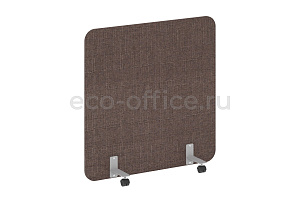Перегородка на металлических опорах, на роликах R-LINE SOFT AP.R-120-120 Рогожка Romeo 01 / Серый металл фото