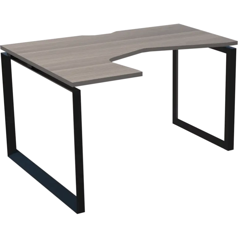 стол эргономичный левый на металлокаркасе protech нтмп.о-060.лв лиственница/антрацит фото