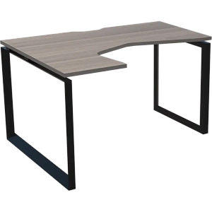 Стол эргономичный левый на металлокаркасе Protech НТМП.О-060.ЛВ Лиственница/Антрацит фото