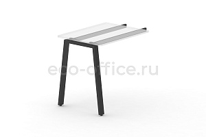 Металлокаркас на А-образной опоре 60х30 для приставки 600*600 Черный металл фото