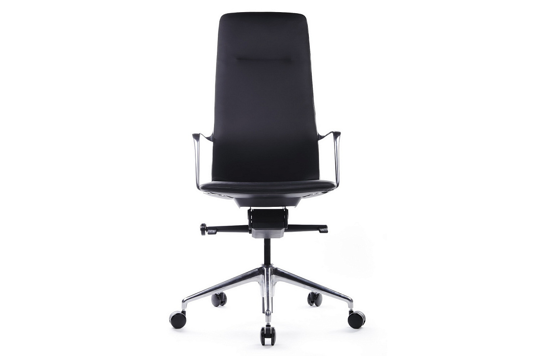 Кресло руководителя RV Design PLAZA FK004-A13 Чёрная кожа  стоимость