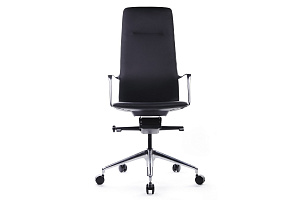 Кресло руководителя RV Design PLAZA FK004-A13 Чёрная кожа фото