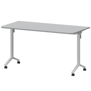 Стол мобильный складной радиусный Protech МБ22-140.70Р Серый/Белый фото