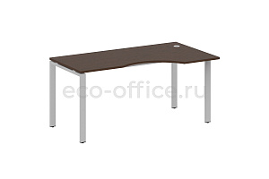 Стол криволинейный правый METAL SYSTEM STYLE БП.СА-1 (R) Венге Цаво / Серый металл фото