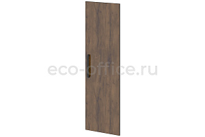Дверь высокая правая GRACE L-039 R Дуб Линдберг тёмный / Tasso Nero фото