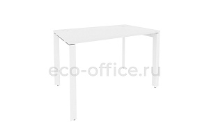 Стол рабочий на П-образном м/к ONIX O.MP-SP-2.7 Белый Бриллиант / Белый металл фото
