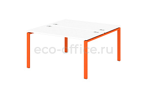 Стол-тандем на металлокаркасе 60*30 SENTIDA COLOR S-42 Апельсин фото
