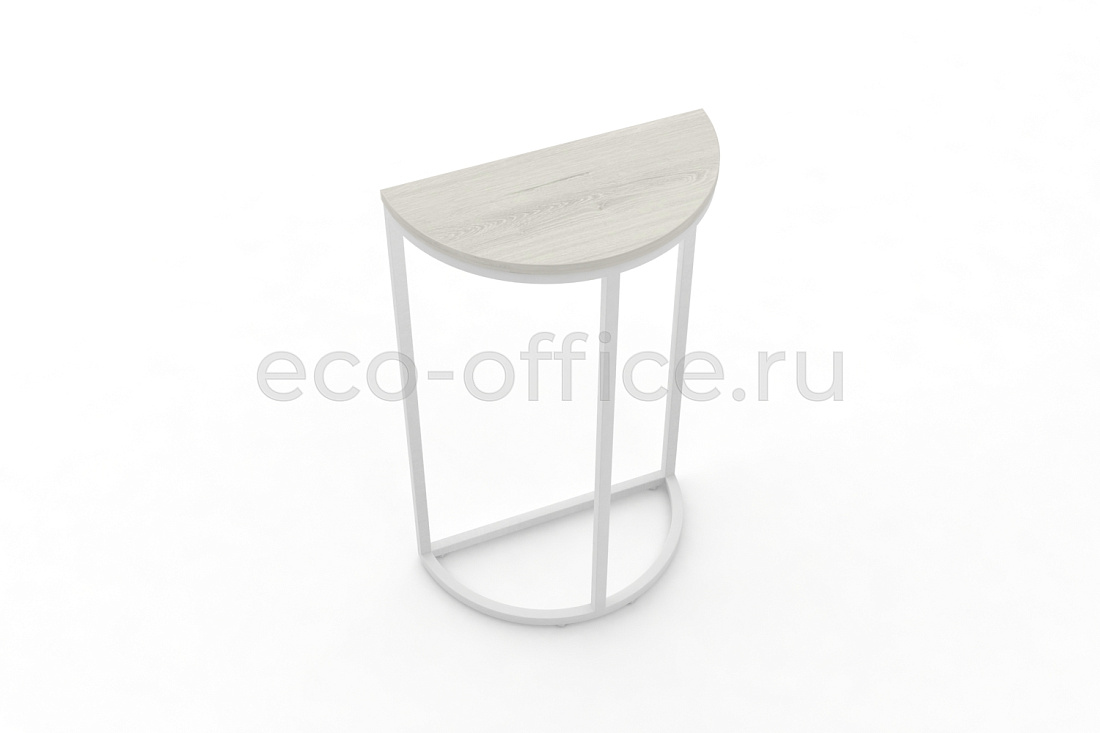 Стол журнальный SLICE-850 Дуб Наварра / Белый металл  стоимость