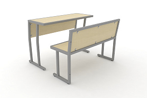 Комплект для первого ряда DESK DKN-1100SPL Клён / Серый металл фото