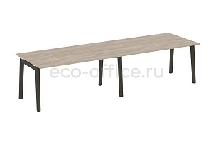 Стол переговорный (2 столешницы) ONIX WOOD OW.PRG-2.4 Дуб Аттик / Дуб Тёмный фото