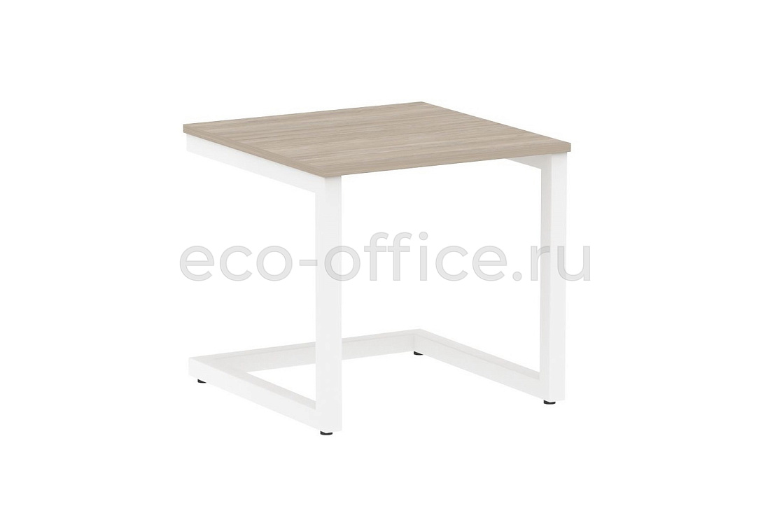 Стол журнальный на металлокаркасе HomeOffice VR.SP-2-58.G white Дуб Аттик / Белый металл   стоимость