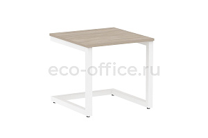 Стол журнальный на металлокаркасе HomeOffice VR.SP-2-58.G Дуб Аттик / Белый металл фото
