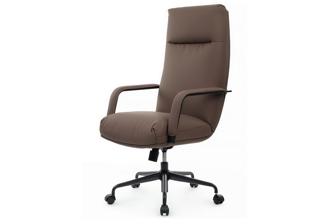 кресло руководителя rv chair otto cm-p001as коричневая экокожа фото