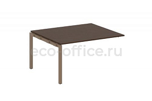 Проходной наборный элемент переговорного стола METAL SYSTEM QUATTRO 5x5 50БП.ППРГ-3 Венге Цаво / Мокко металл фото