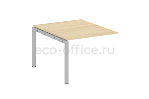 Проходной наборный элемент переговорного стола METAL SYSTEM QUATTRO 5x5 50БП.ППРГ-1 Акация Лорка / Серый металл фото