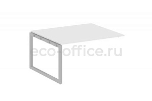 Проходной наборный элемент переговорного стола METAL SYSTEM QUATTRO 5x5 50БО.ППРГ-3 Белый / Серый металл фото
