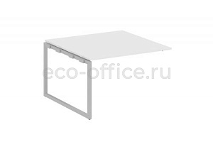 Проходной наборный элемент переговорного стола METAL SYSTEM QUATTRO 4x4 40БО.ППРГ-2 Белый / Серый металл фото