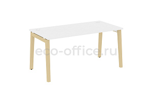 Стол письменный ONIX WOOD OW.SP-4.8 Белый Бриллиант / Дуб Светлый фото