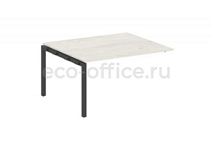 Проходной наборный элемент переговорного стола METAL SYSTEM QUATTRO 5x5 50БП.ППРГ-3 Дуб Наварра / Антрацит металл фото