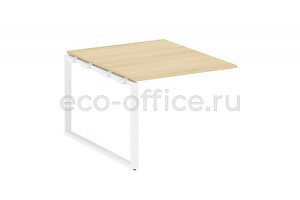 Проходной наборный элемент переговорного стола METAL SYSTEM STYLE БО.ППРГ-1 Акация Лорка / Белый металл фото